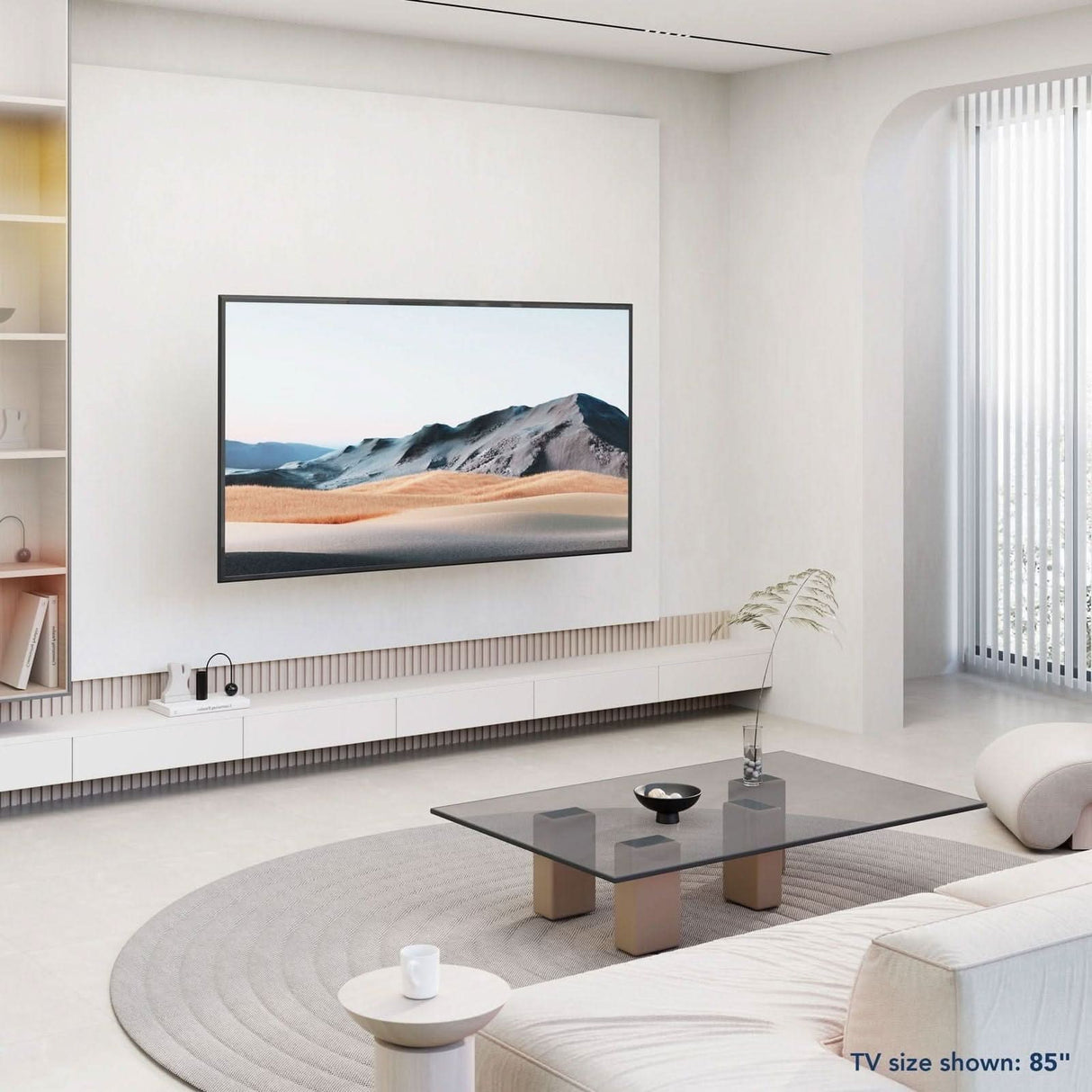 Heavy Duty Full Motion TV Wall Mount for 60-120 Inch Screens Black TV Mount - Heavy Duty XXL Full Motion TV Mount with Long Extension - Mount-It! - MI-14010