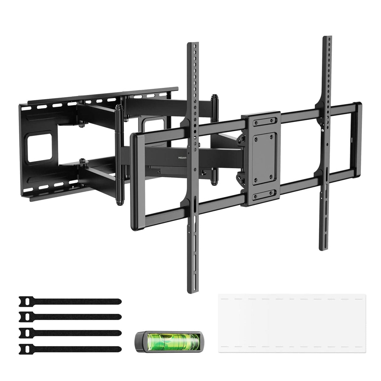Heavy Duty Full Motion TV Wall Mount for 60-120 Inch Screens Black TV Mount - Heavy Duty XXL Full Motion TV Mount with Long Extension - Mount-It! - MI-14010