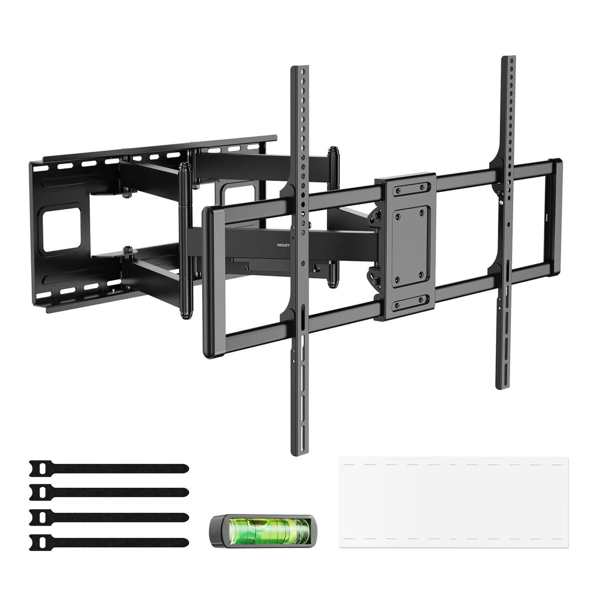 Heavy Duty Full Motion TV Wall Mount for 60-120 Inch Screens Black TV Mount - Heavy Duty XXL Full Motion TV Mount with Long Extension - Mount-It! - MI-14010