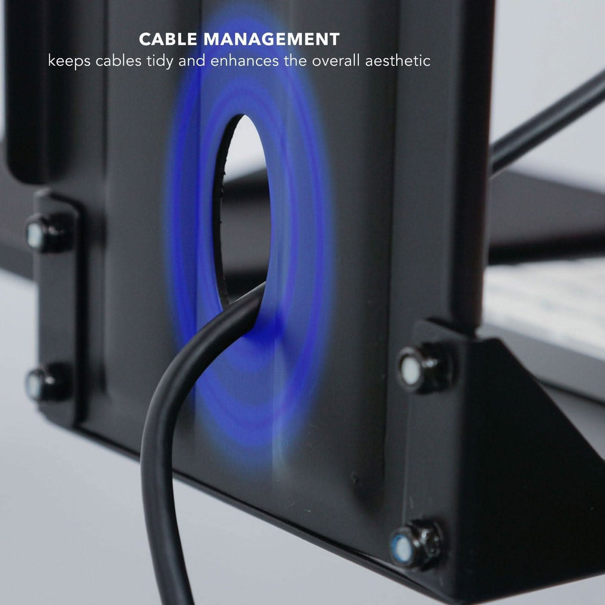 Keyboard Tray for Monitor Wall or Desk Mounts Black Wall Mounted Desk - Keyboard Tray for Monitor Wall or Desk Mounts - Mount-It! - MI-7917