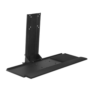 Black Wall Mounted Desk - Keyboard Tray VESA Mount - Mount-It! - MI-7915 Black Wall Mounted Desk - Keyboard Tray VESA Mount - Mount-It! - MI-7915