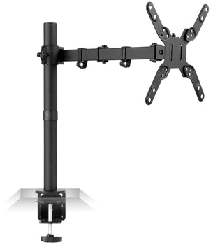 Black Monitor Mount - Large Single Monitor Desk Mount - Mount-It! - MI-708 Black Monitor Mount - Large Single Monitor Desk Mount - Mount-It! - MI-708