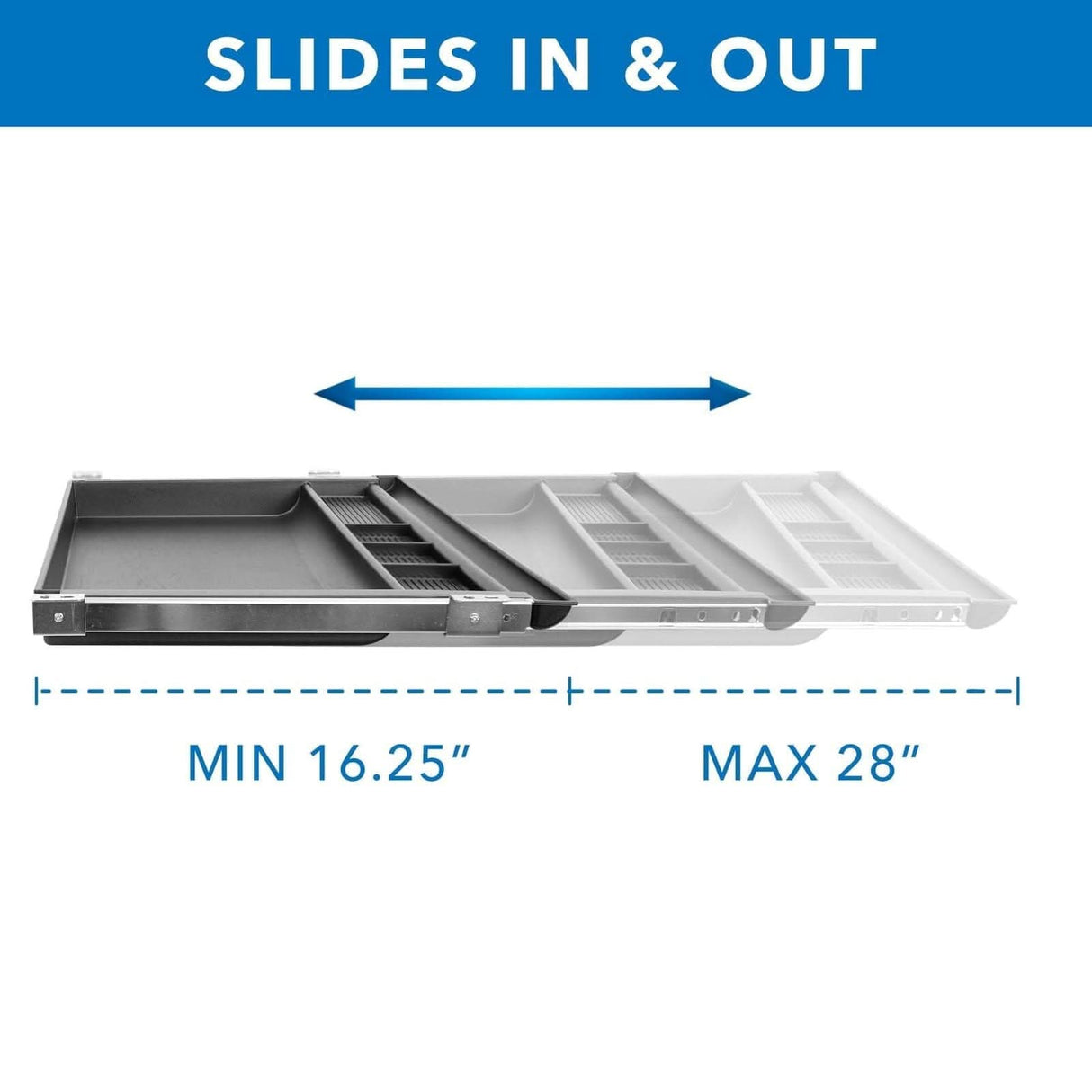 Large Under Desk Pencil Drawer Black Desk Accessories - Large Under Desk Pencil Drawer - Mount-It! - MI-7148