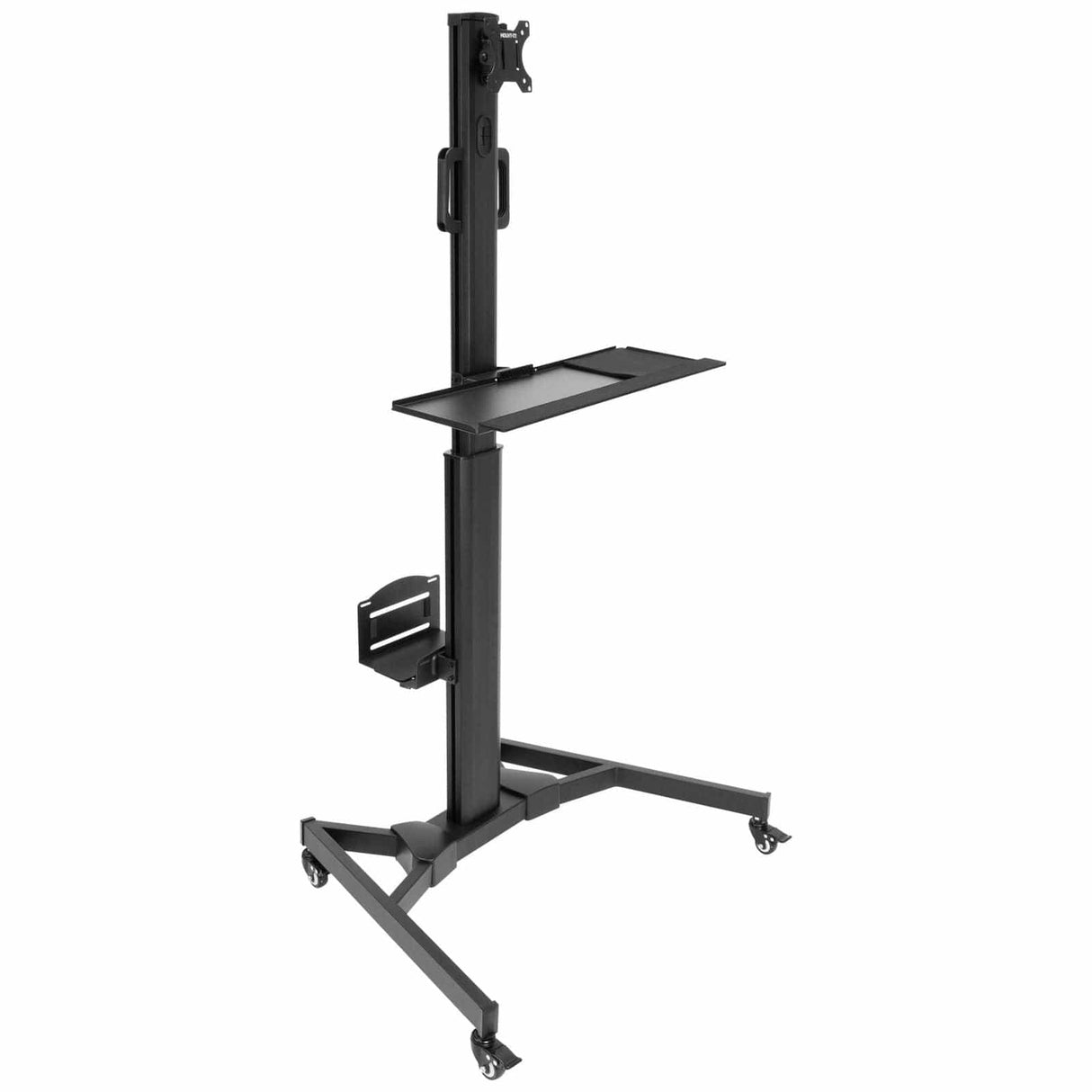 Mobile PC Workstation Black Mobile Standing Desk - Mobile PC Workstation - Mount-It! - MI-7985