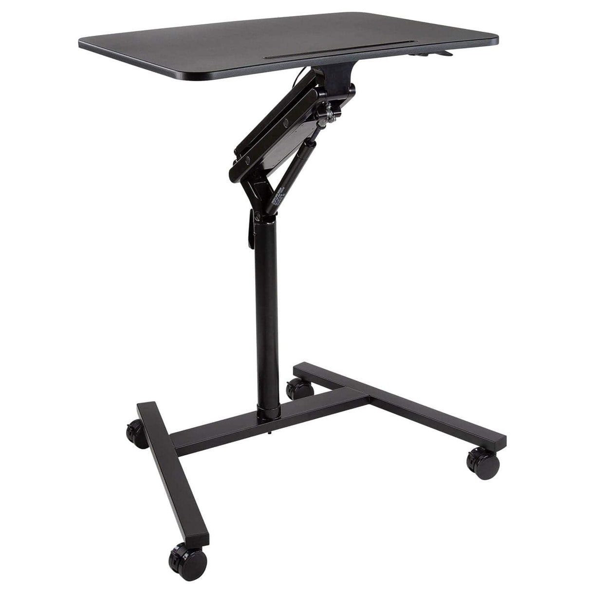 Mobile Standing Desk w/ Locking Wheels Black Mobile Standing Desk - Mobile Standing Desk w/ Locking Wheels - Mount-It! - MI-7969