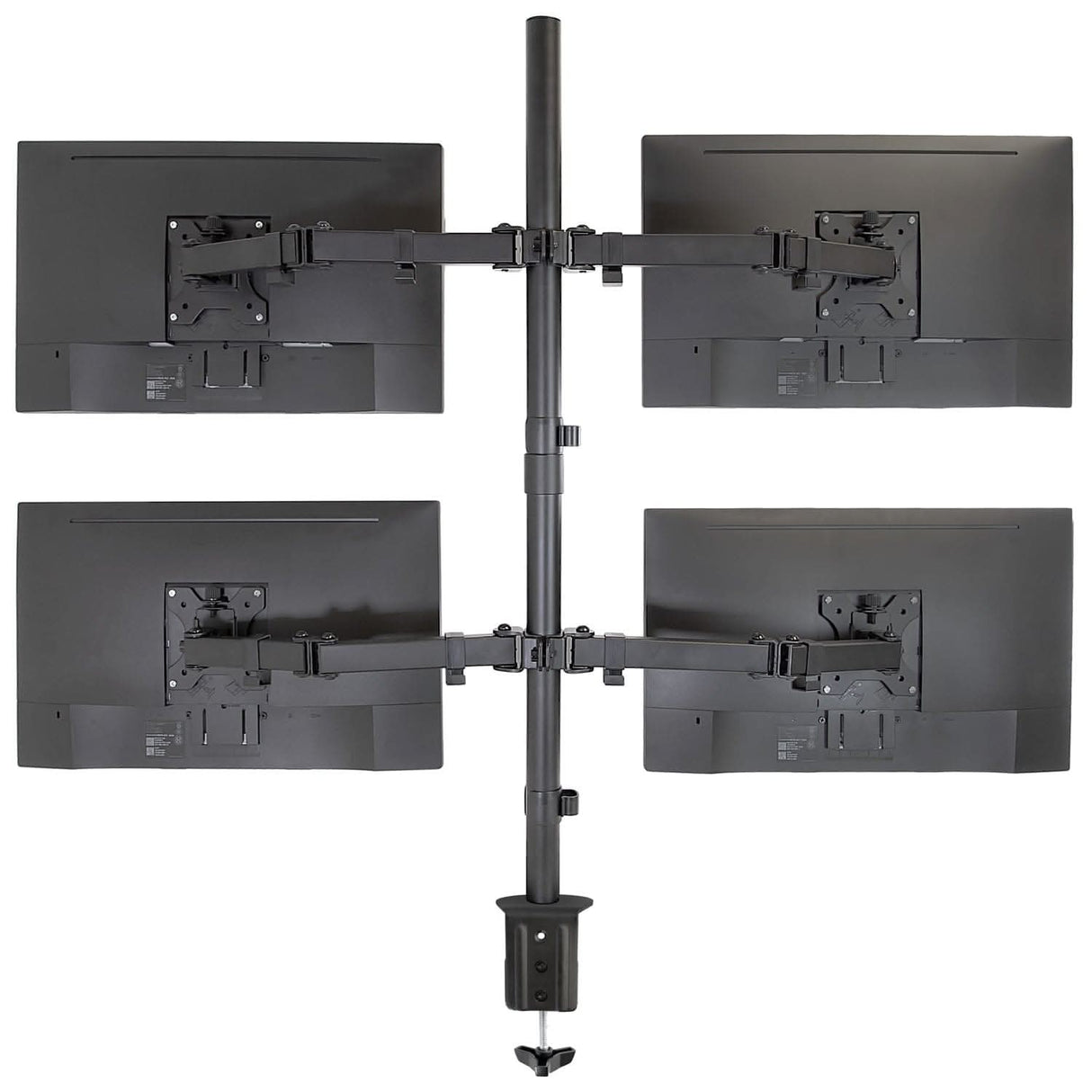 Quad Monitor Mount Black Monitor Mount - Quad Monitor Mount - Mount-It! - MI-2754