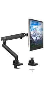 Single Monitor Desk Mount Black Monitor Mount - Single Monitor Desk Mount - Mount-It! - MI-2671