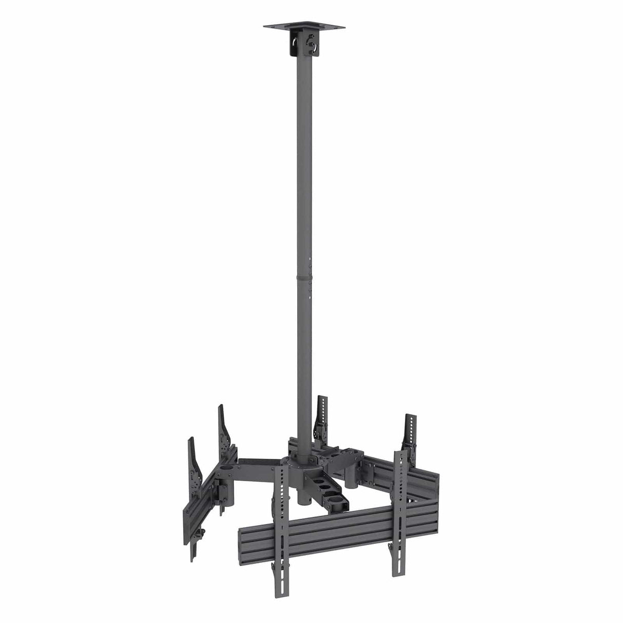 Triple TV Display Ceiling Mount Black TV Mount - Triple TV Display Ceiling Mount - Mount-It! - MI-515