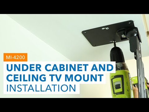 Under Cabinet and Ceiling TV Mount Black TV Mount - Under Cabinet and Ceiling TV Mount - Mount-It! - MI-4200