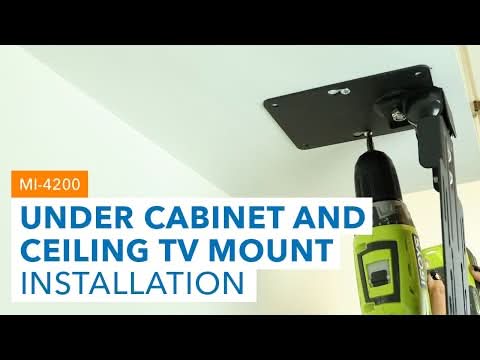Under Cabinet and Ceiling TV Mount Black TV Mount - Under Cabinet and Ceiling TV Mount - Mount-It! - MI-4200