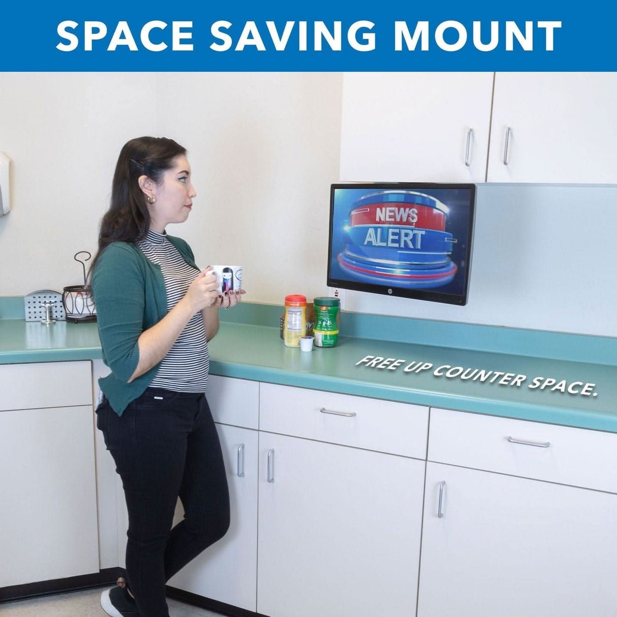 Under Cabinet and Ceiling TV Mount Black TV Mount - Under Cabinet and Ceiling TV Mount - Mount-It! - MI-4200