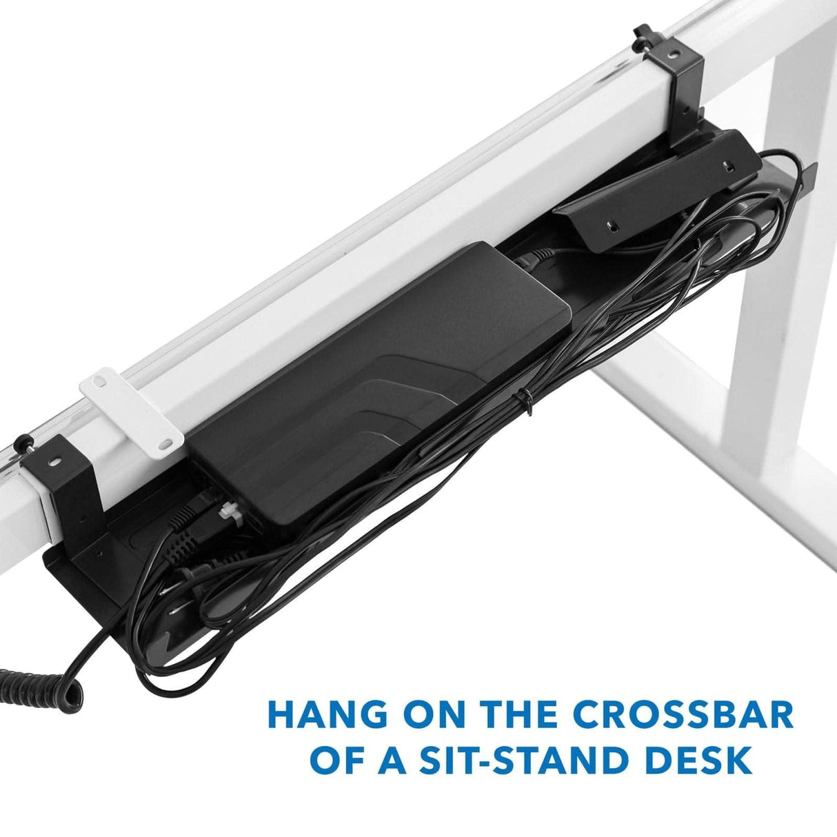 Under Desk Cable Tray Black Cable Management - Under Desk Cable Tray - Mount-It! - MI-7282