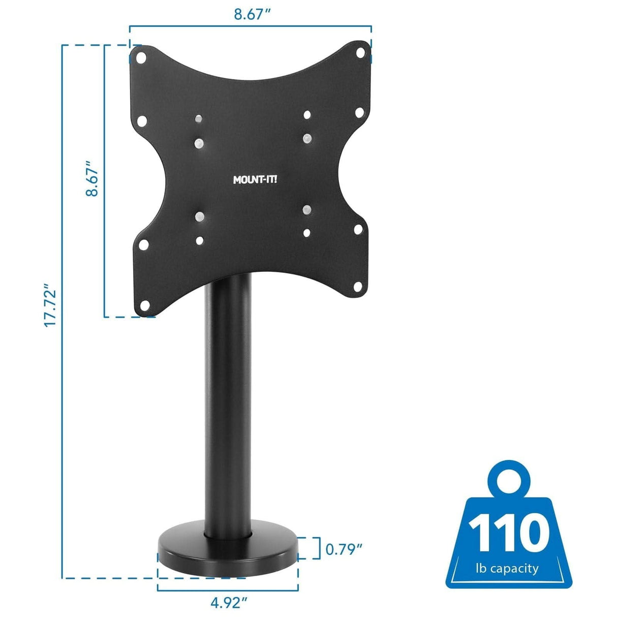 Bolt Down Stand for Flat Screen TVs TV Stand - Bolt Down Stand for Flat Screen TVs - Mount-It! - MI-855