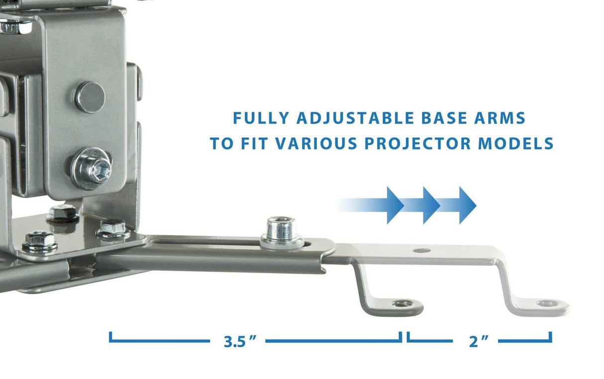 Ceiling Video Projector Mount - Silver Projector Mount - Ceiling Video Projector Mount - Silver - Mount-It! - MI-605
