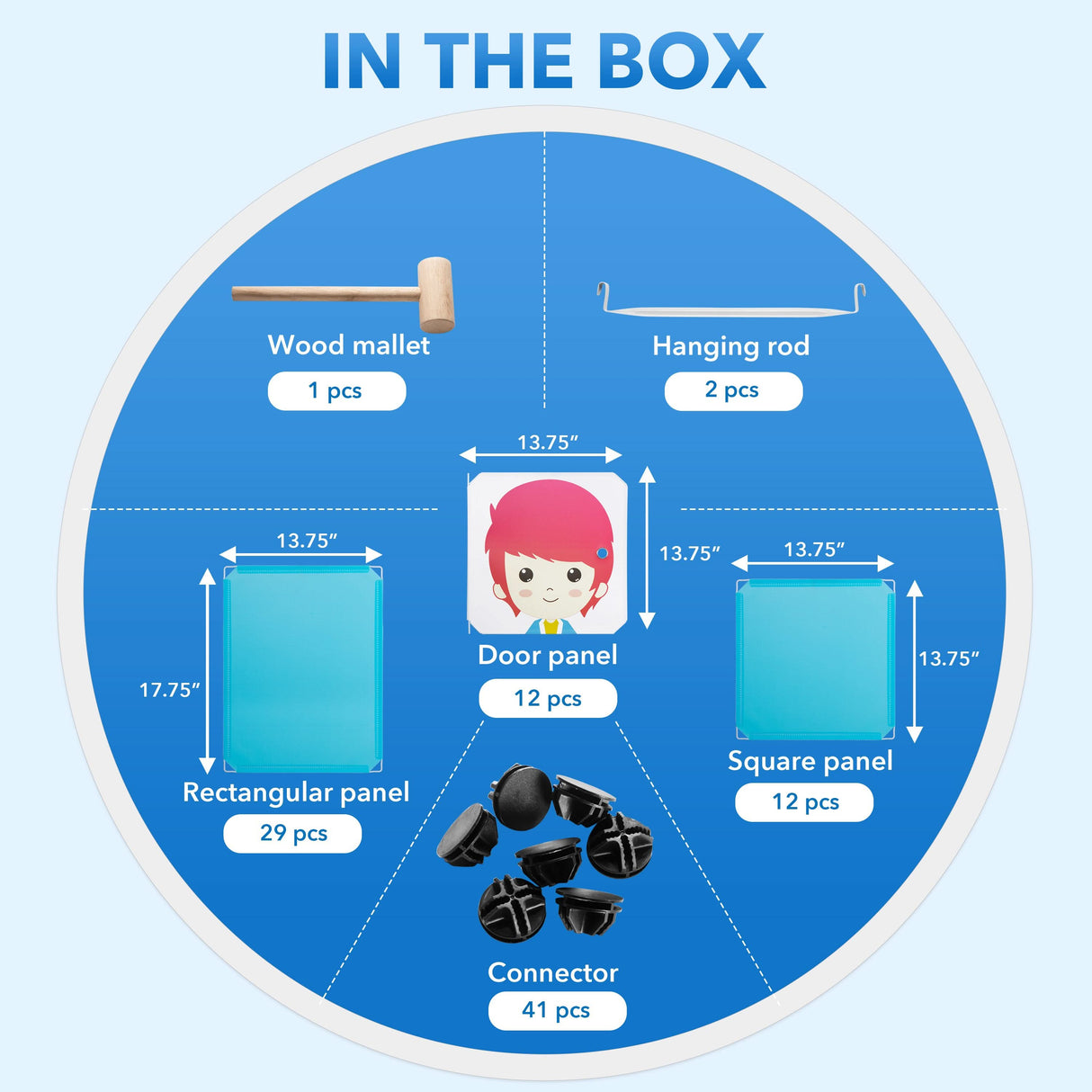 Children's Portable Clothes Closet Rack with XL Storage Cubes Storage - Children's Portable Clothes Closet Rack with XL Storage Cubes - Mount-It! -