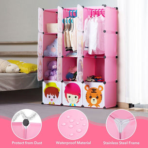 Storage - Children's Portable Clothes Closet Rack with XL Storage Cubes - Mount-It! - Storage - Children's Portable Clothes Closet Rack with XL Storage Cubes - Mount-It! -