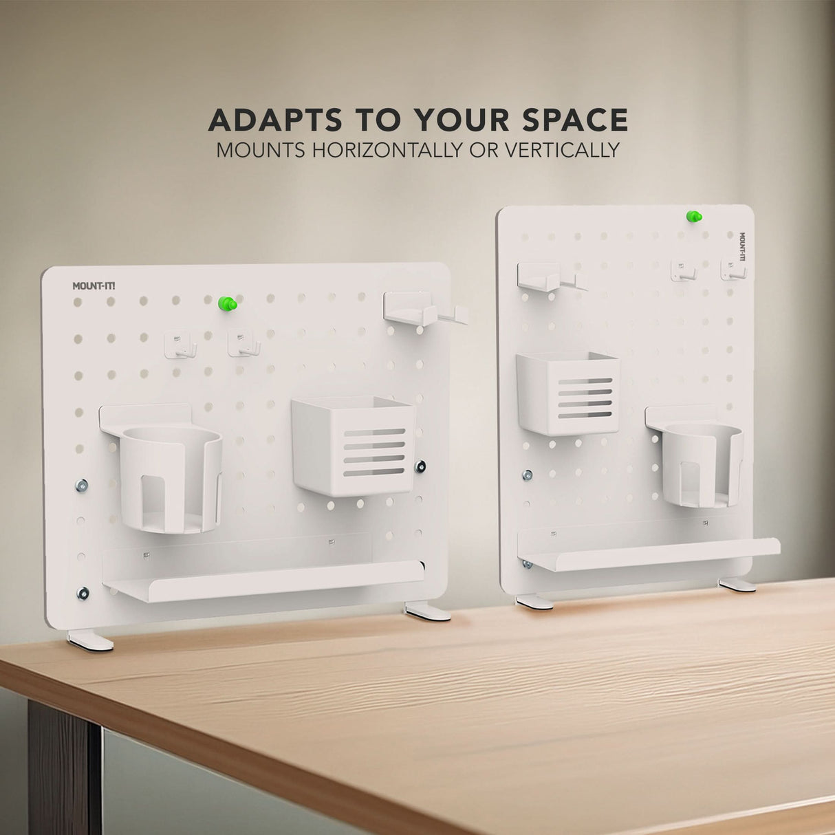 Clamp-on Pegboard Organizer Desk Accessories - Clamp-on Pegboard Organizer - Mount-It! -