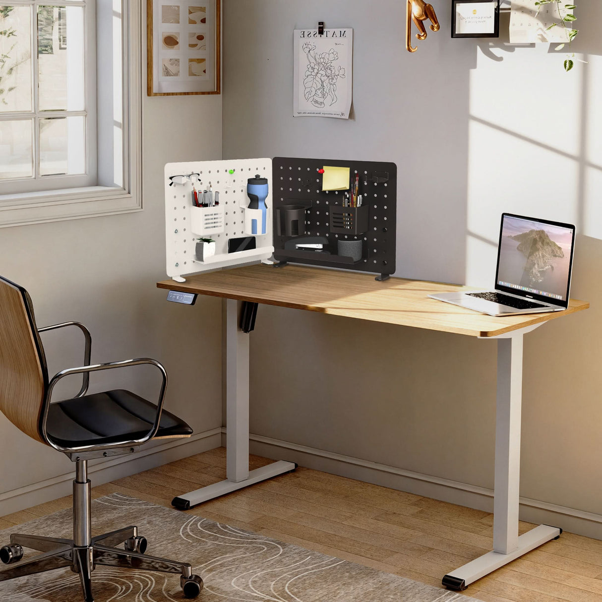 Clamp-on Pegboard Organizer Desk Accessories - Clamp-on Pegboard Organizer - Mount-It! -