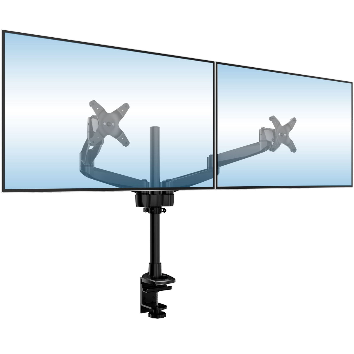 Full Motion Dual Monitor Desk Mount Monitor Mount - CLiX Series Full Motion Dual Monitor Desk Mount - Mount-It! -