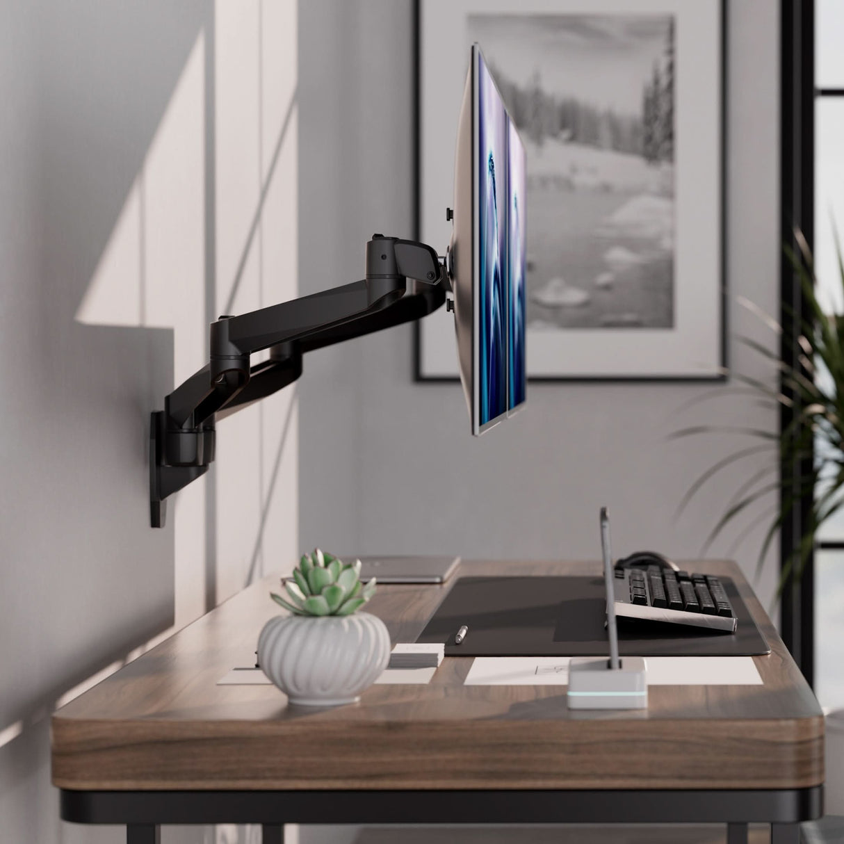 Full Motion Dual Monitor Wall Mount Monitor Mount - CLiX Series Full Motion Dual Monitor Wall Mount - Mount-It! -