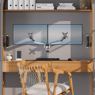 Monitor Mount - CLiX Series Full Motion Dual Monitor Wall Mount with Gas Spring Arms - Mount-It! - Monitor Mount - CLiX Series Full Motion Dual Monitor Wall Mount with Gas Spring Arms - Mount-It! -