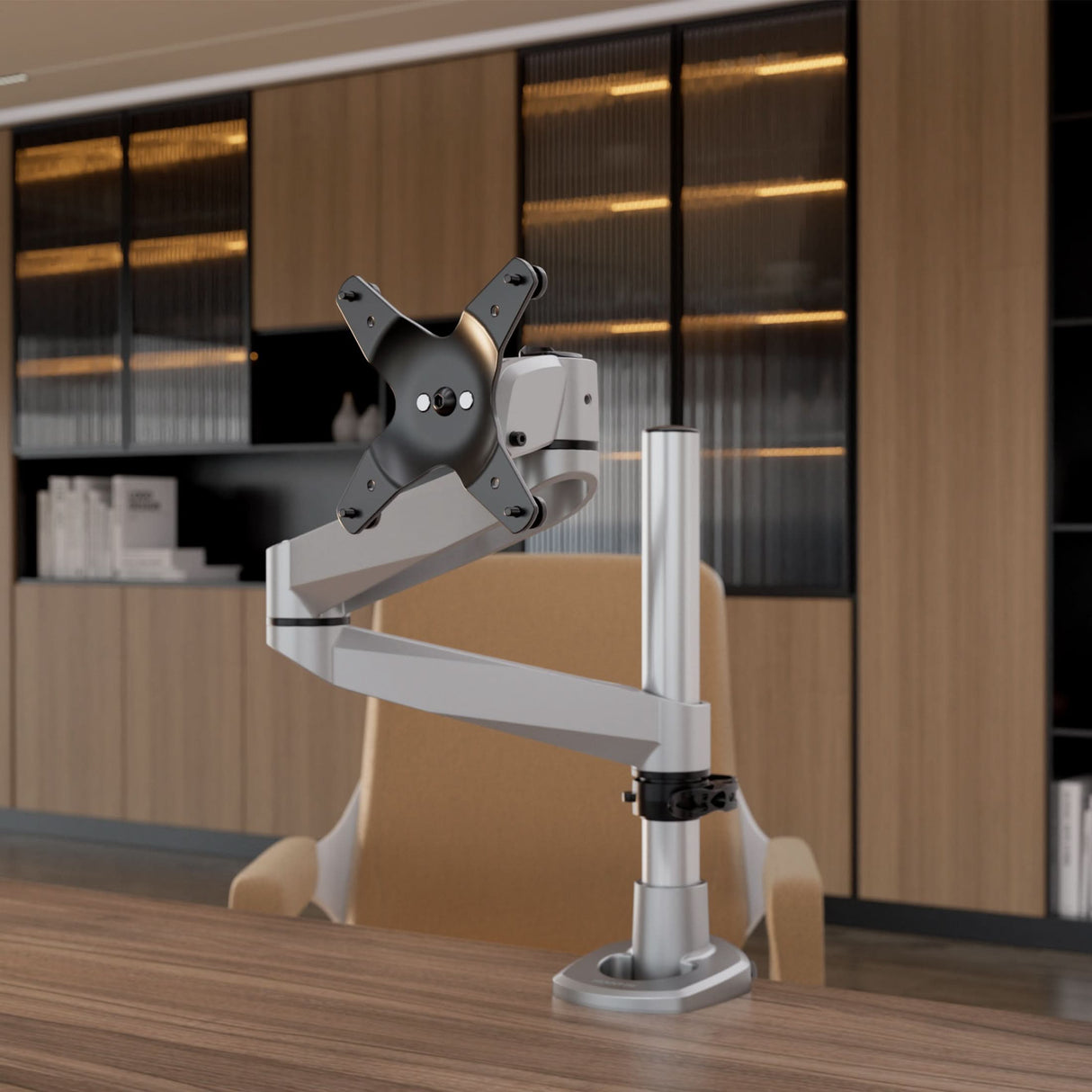 Full Motion Single Monitor Desk Mount Monitor Mount - CLiX Series Full Motion Single Monitor Desk Mount - Mount-It! -