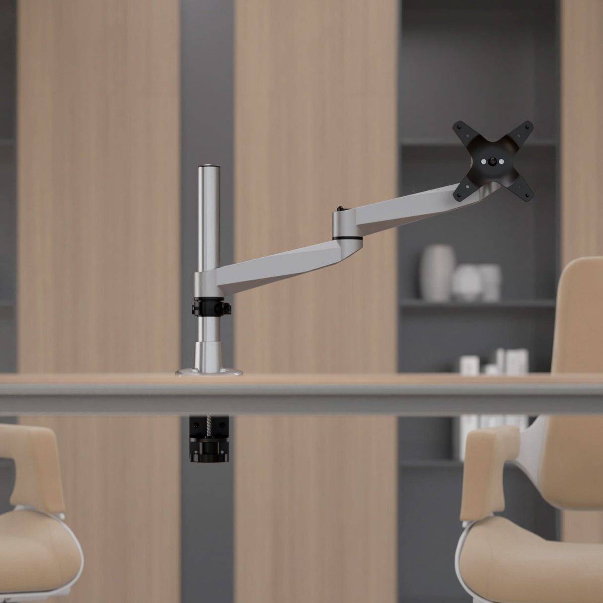 Full Motion Single Monitor Desk Mount Monitor Mount - CLiX Series Full Motion Single Monitor Desk Mount - Mount-It! -