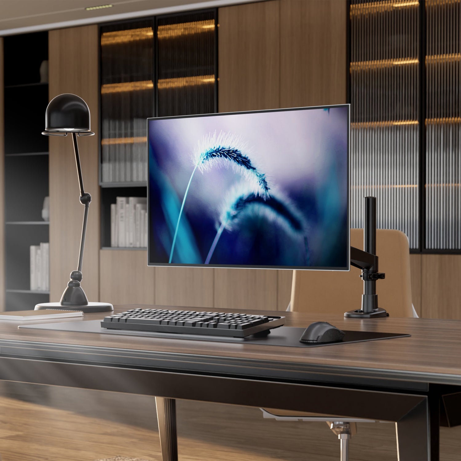 Monitor Mount - CLiX Series Full Motion Single Monitor Desk Mount - Mount-It! -