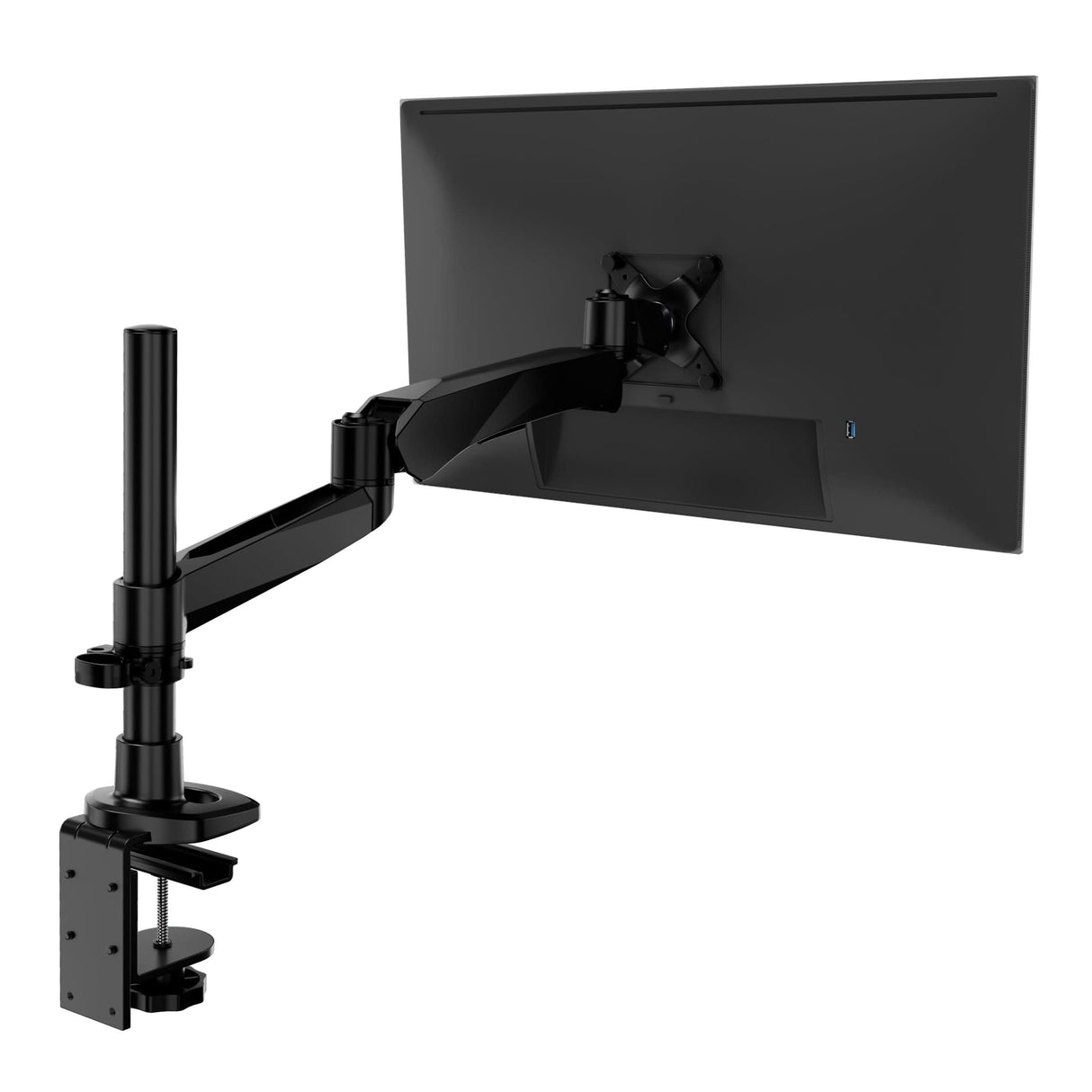 Full Motion Single Monitor Desk Mount with Gas Spring Arm Monitor Mount - CLiX Series Full Motion Single Monitor Desk Mount with Gas Spring Arm - Mount-It! -