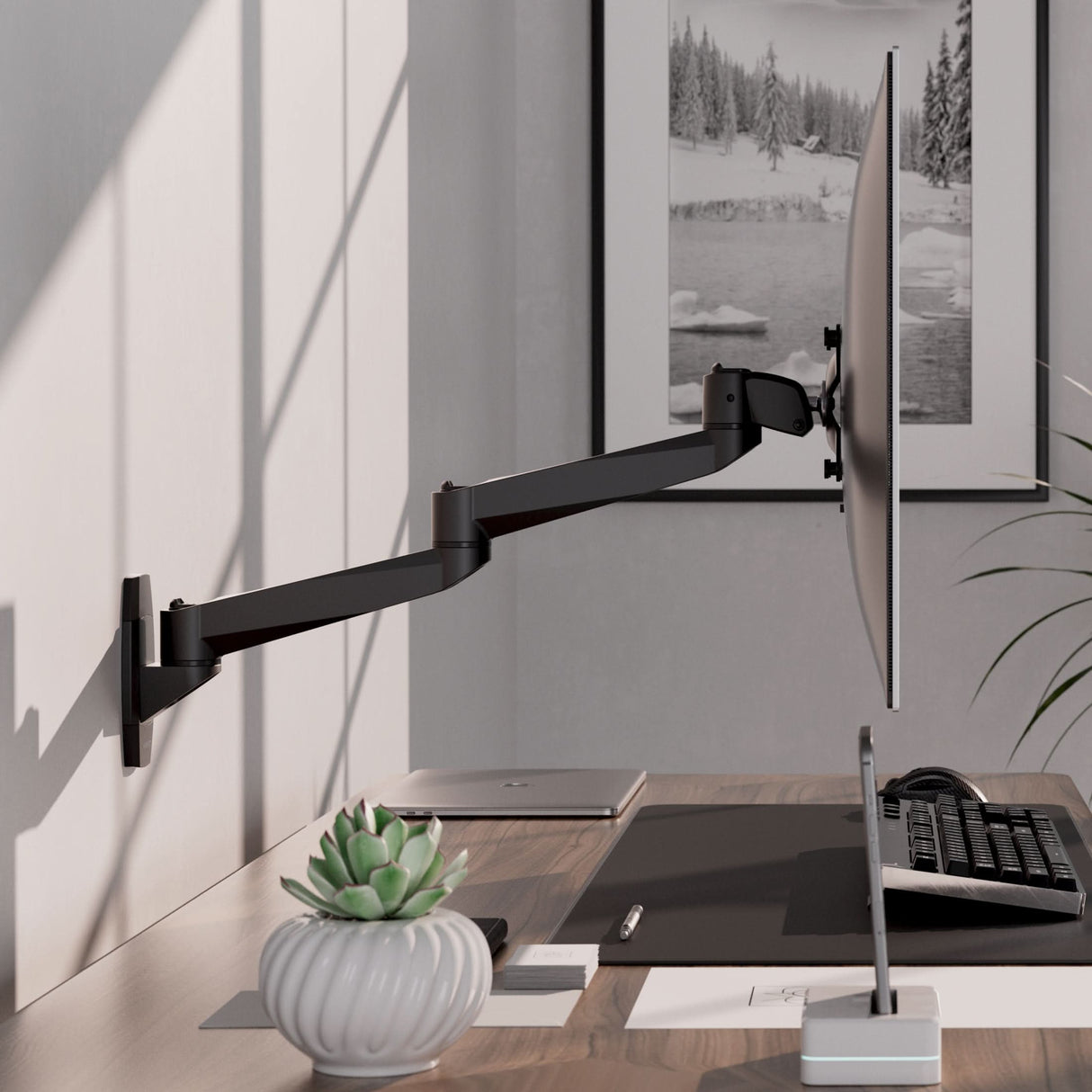 Full Motion Single Monitor Wall Mount Monitor Mount - CLiX Series Full Motion Single Monitor Wall Mount - Mount-It! -