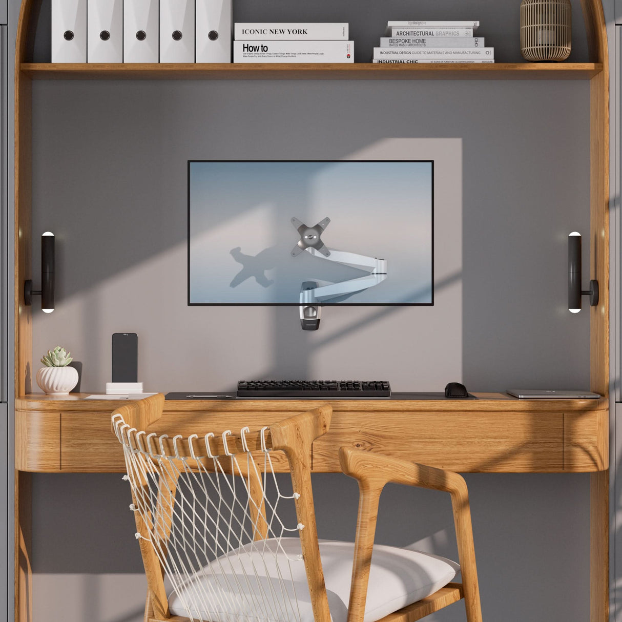 Full Motion Single Monitor Wall Mount Monitor Mount - CLiX Series Full Motion Single Monitor Wall Mount - Mount-It! -