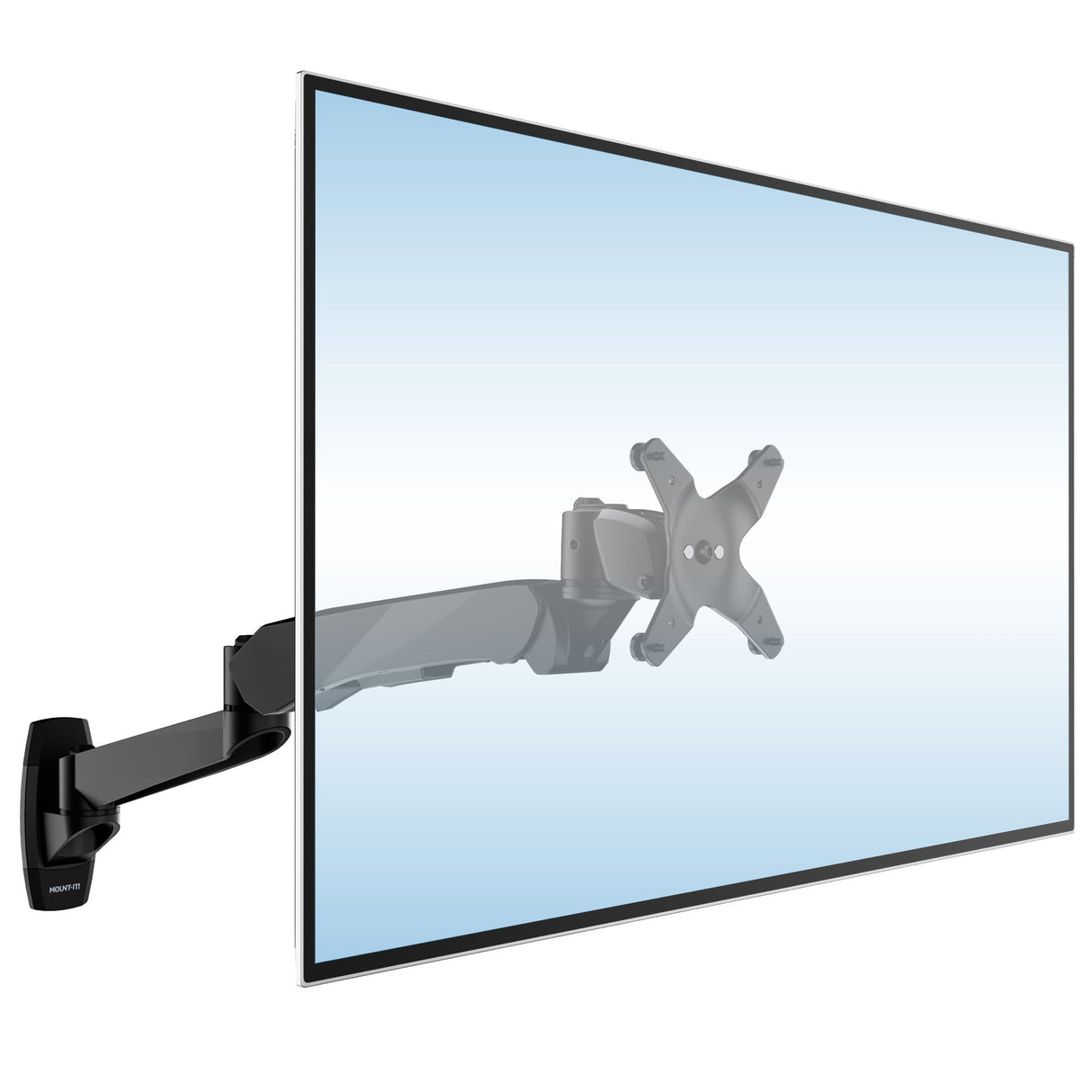 Full Motion Single Monitor Wall Mount with Gas Spring Arm Monitor Mount - CLiX Series Full Motion Single Monitor Wall Mount with Gas Spring Arm - Mount-It! -