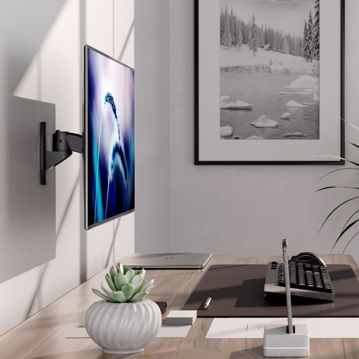 Single Monitor Wall Mount Monitor Mount - CLiX Series Single Monitor Wall Mount - Mount-It! -