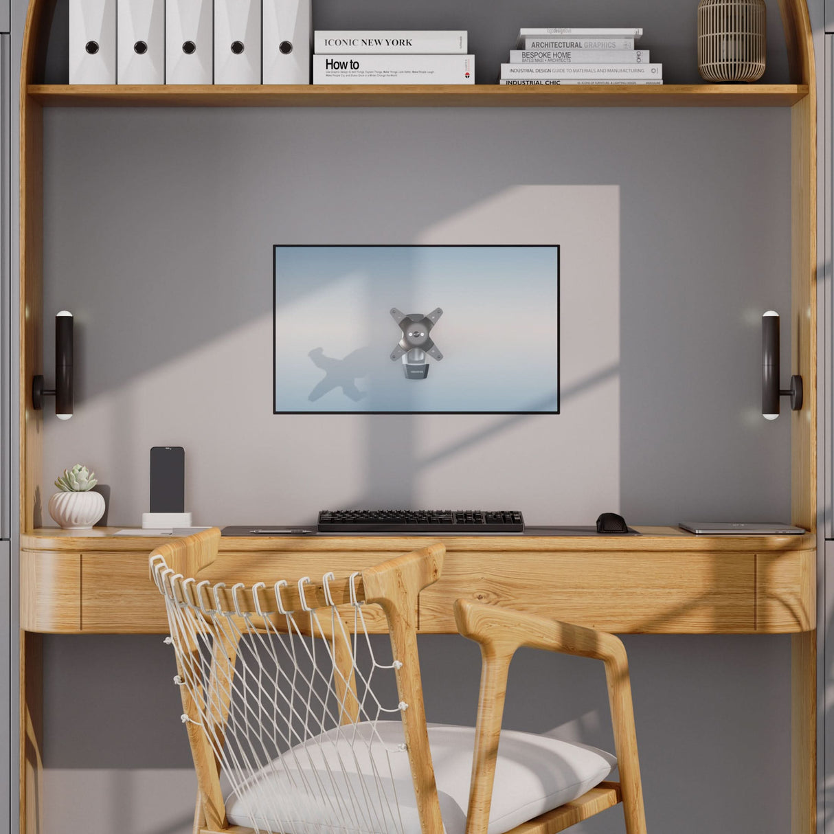 Single Monitor Wall Mount Monitor Mount - CLiX Series Single Monitor Wall Mount - Mount-It! -