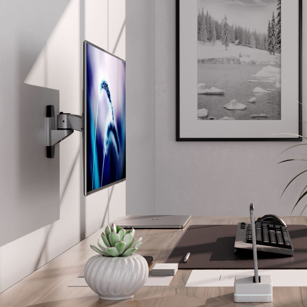 Single Monitor Wall Mount Monitor Mount - CLiX Series Single Monitor Wall Mount - Mount-It! -