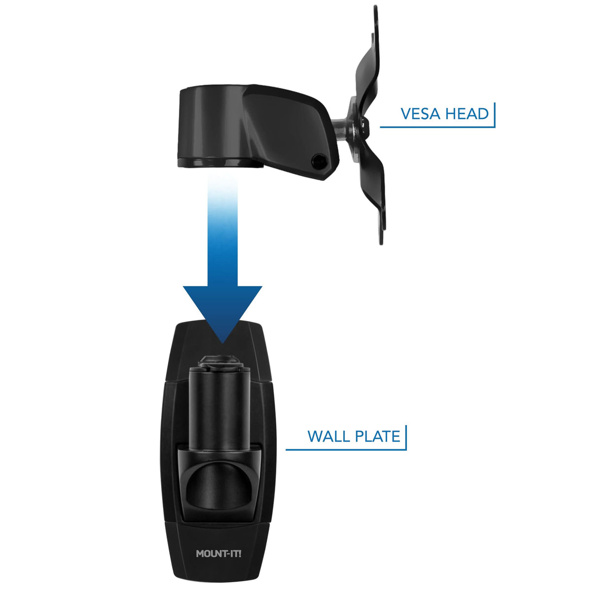 Single Monitor Wall Mount Monitor Mount - CLiX Series Single Monitor Wall Mount - Mount-It! -