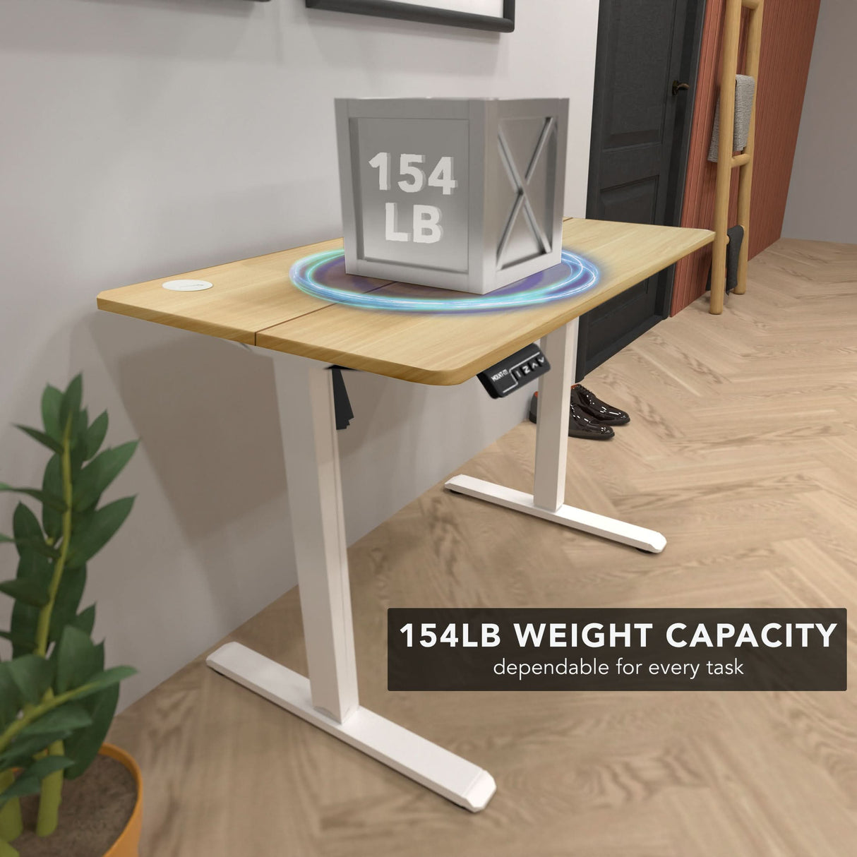 Standing Desk - Compact Electric Standing Desk with 48" Tabletop - Mount-It! -