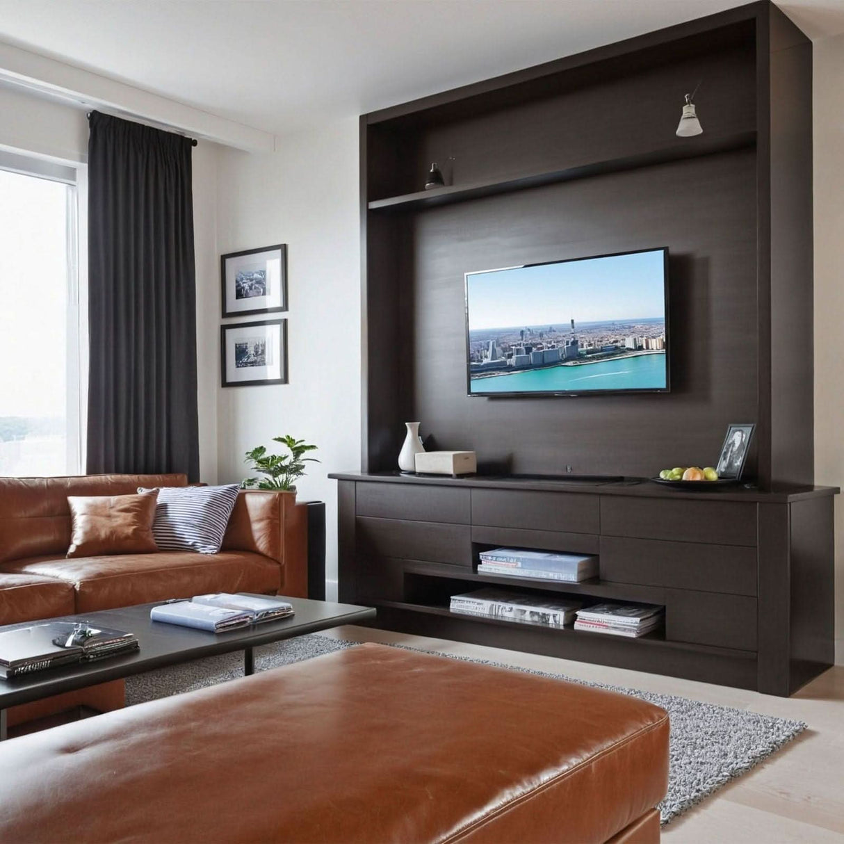 Compact Full Motion TV Wall Mount - for TVs up to 50" TV Mount - Compact Full Motion TV Wall Mount - for TVs up to 50" - Mount-It! - MI-2829XL