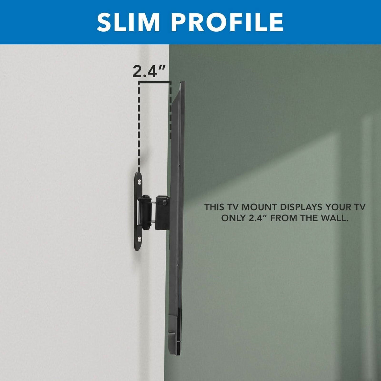 Compact Full Motion TV Wall Mount - for TVs up to 50" TV Mount - Compact Full Motion TV Wall Mount - for TVs up to 50" - Mount-It! - MI-2829XL