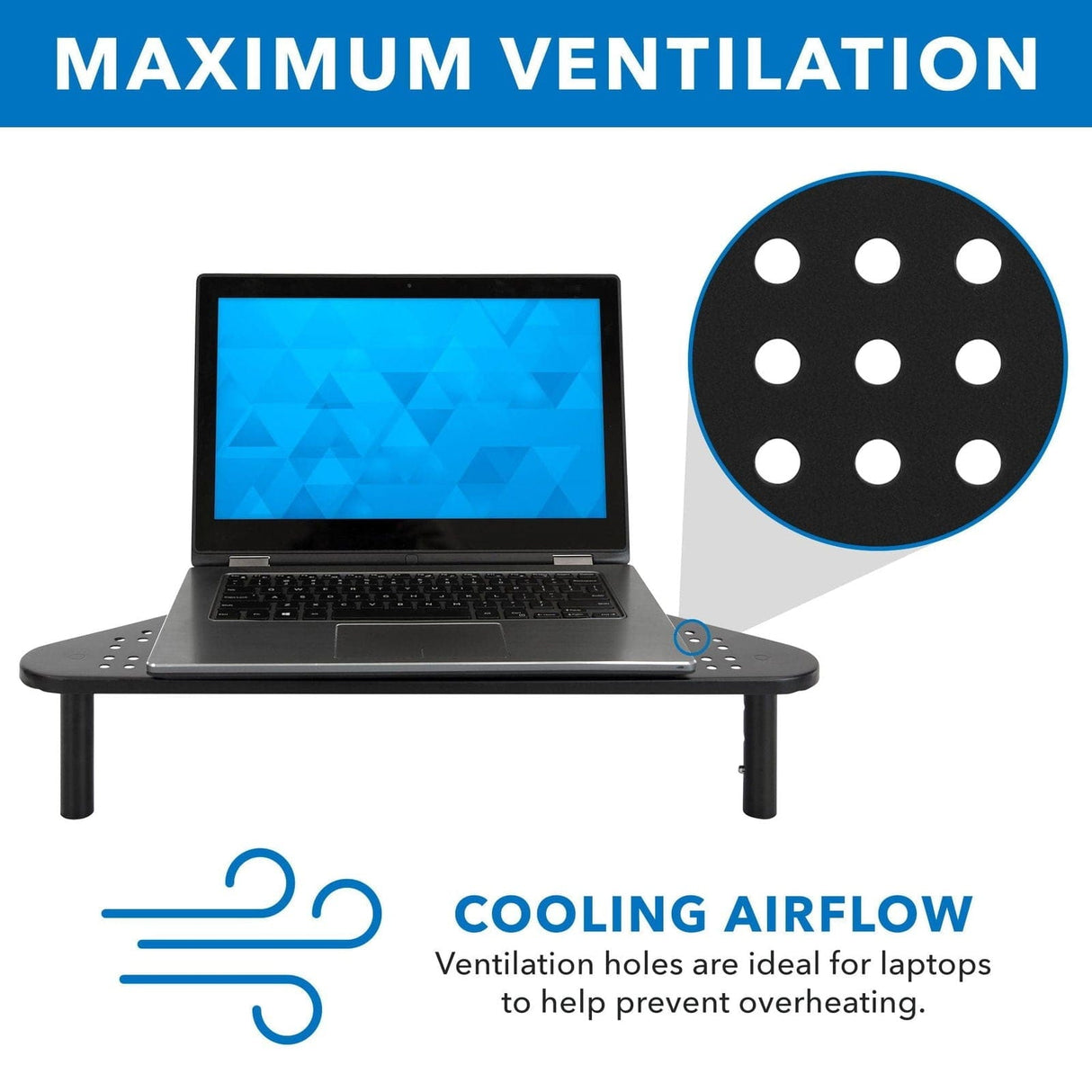 Corner Desk Monitor Stand Monitor Risers - Corner Desk Monitor Stand - Mount-It! - MI-7362