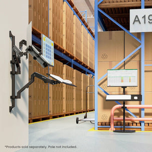 Laptop Mount - Counterbalance Laptop Arm for Wall and Pole Mounting - Mount-It! - MI-1765LT Laptop Mount - Counterbalance Laptop Arm for Wall and Pole Mounting - Mount-It! - MI-1765LT