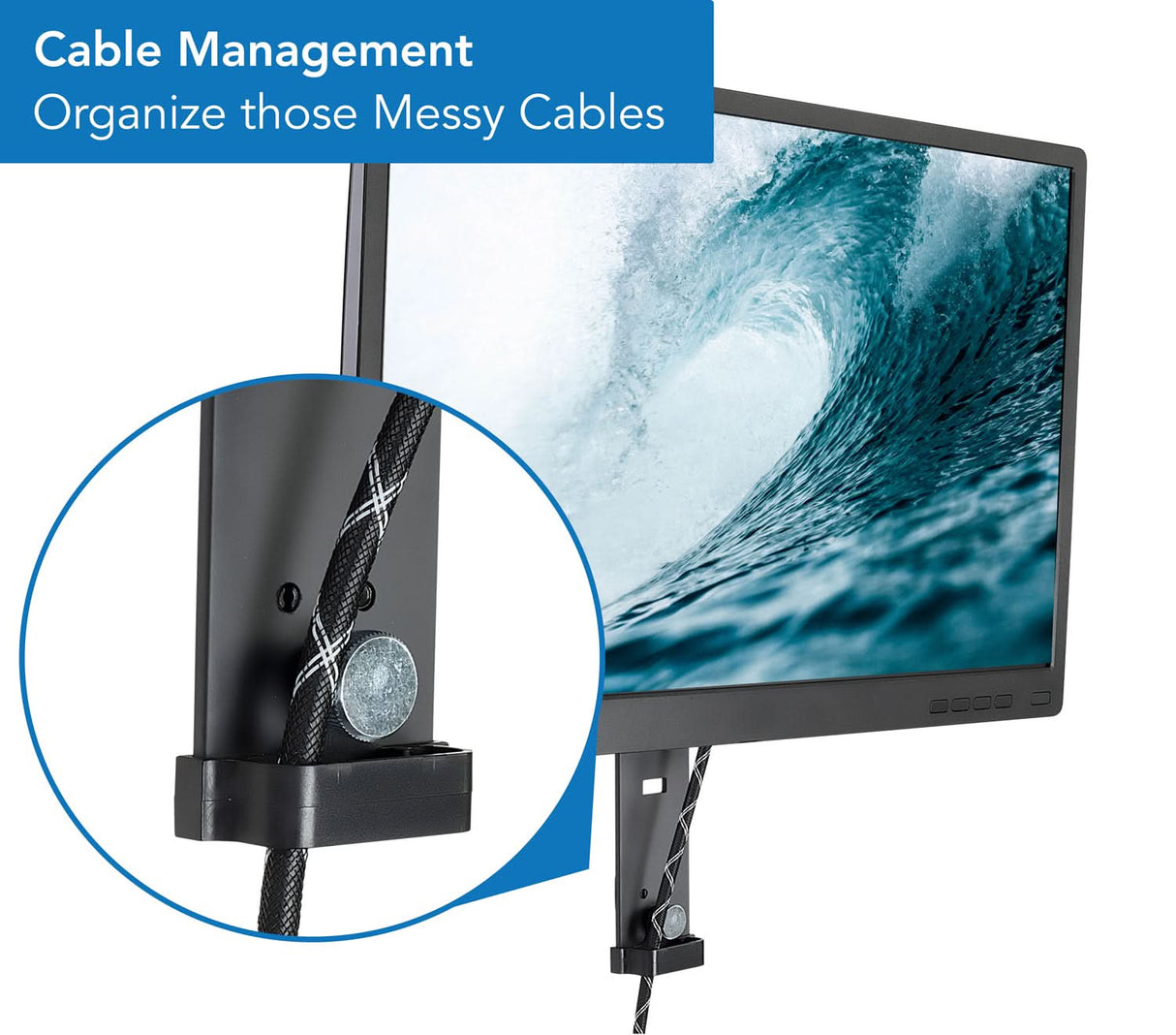 Cubicle Wall Monitor Mount Monitor Mount - Cubicle Wall Monitor Mount - Mount-It! - MI-785