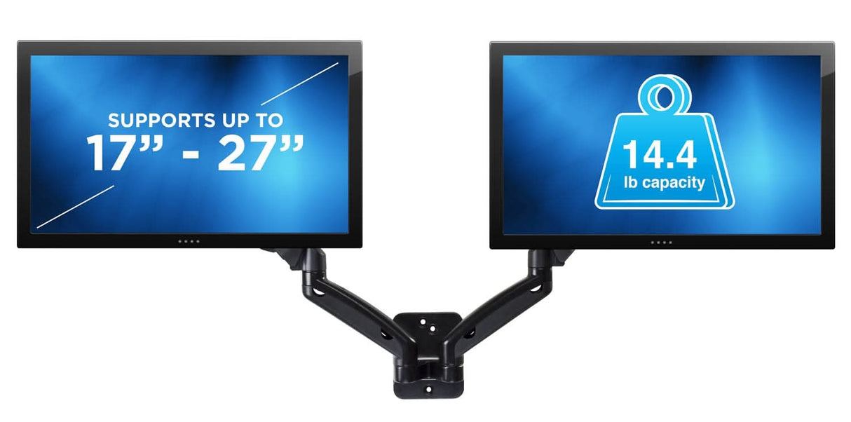 Dual Arm Monitor Wall Mount Monitor Mount - Dual Arm Monitor Wall Mount - Mount-It! - MI-766