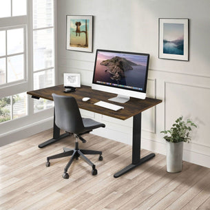 Standing Desk - Dual Motor Electric Standing Desk with 55" Tabletop - Black Base - Mount-It! - Standing Desk - Dual Motor Electric Standing Desk with 55" Tabletop - Black Base - Mount-It! -