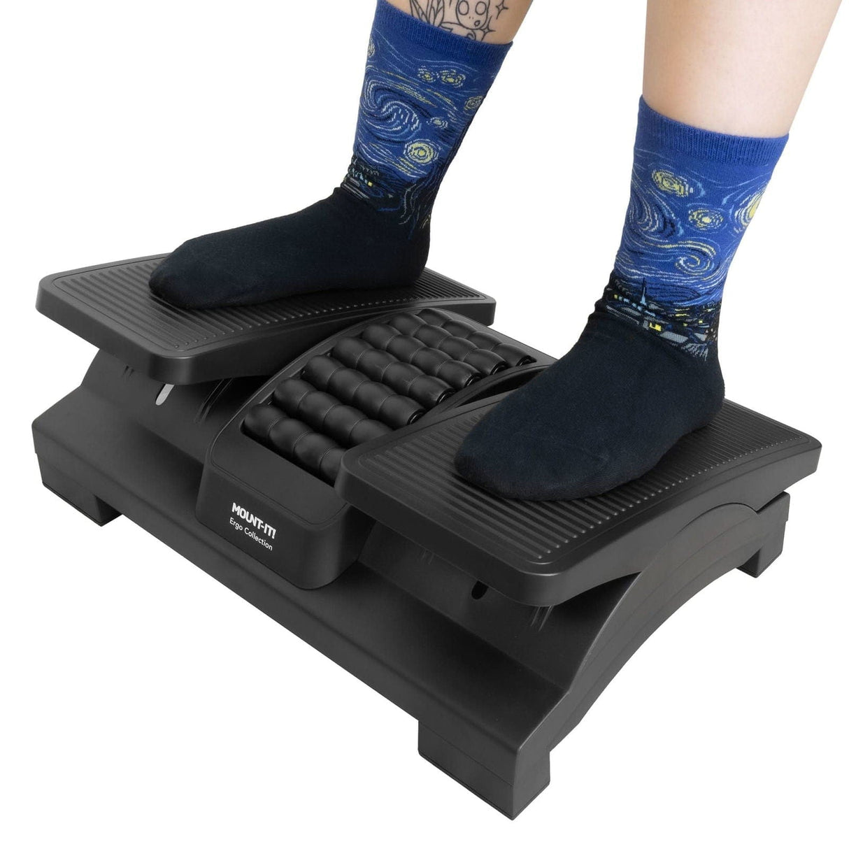 Dual Pedal Ergonomic Footrest Footrests - Dual Pedal Ergonomic Footrest - Mount-It! - MI-7811