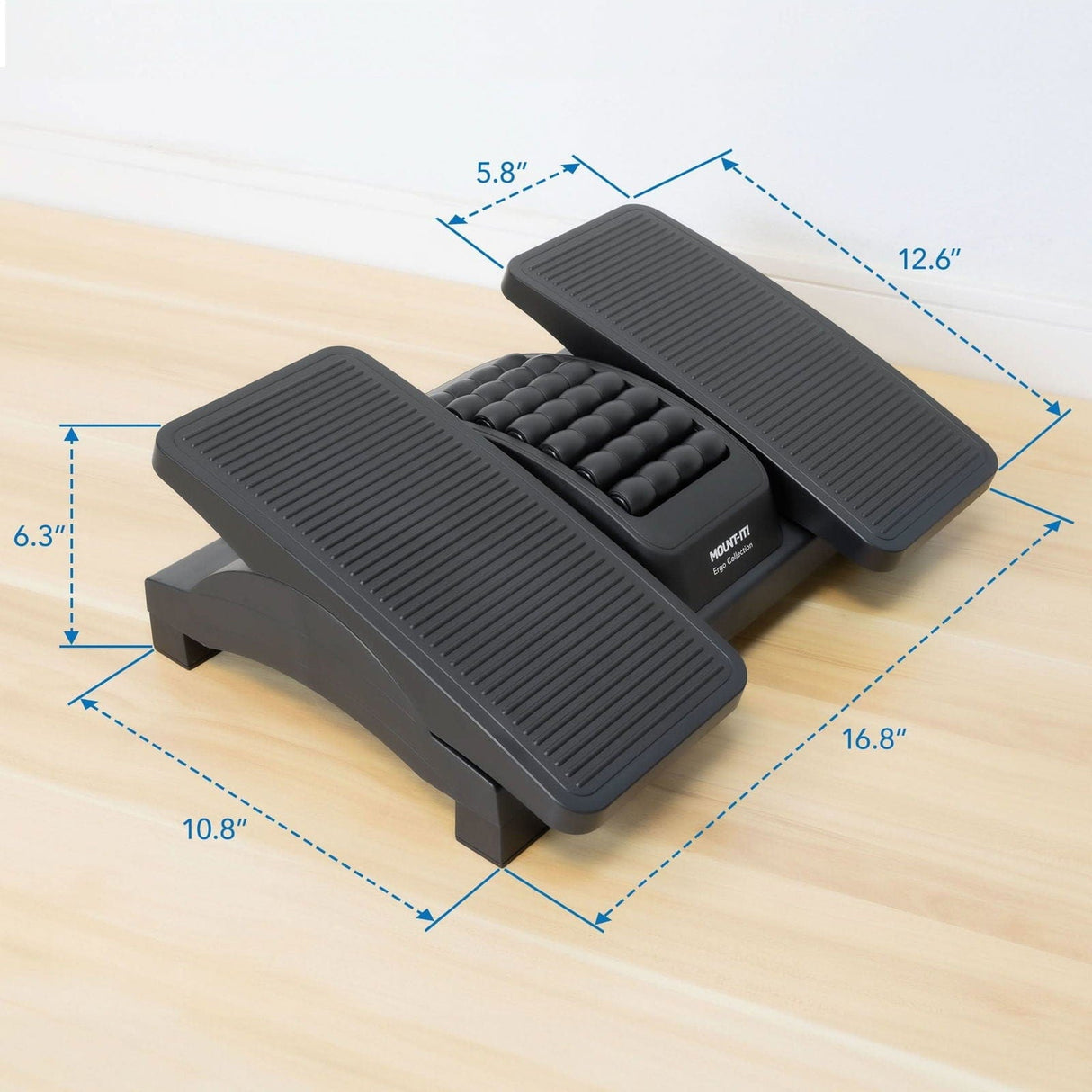 Dual Pedal Ergonomic Footrest Footrests - Dual Pedal Ergonomic Footrest - Mount-It! - MI-7811