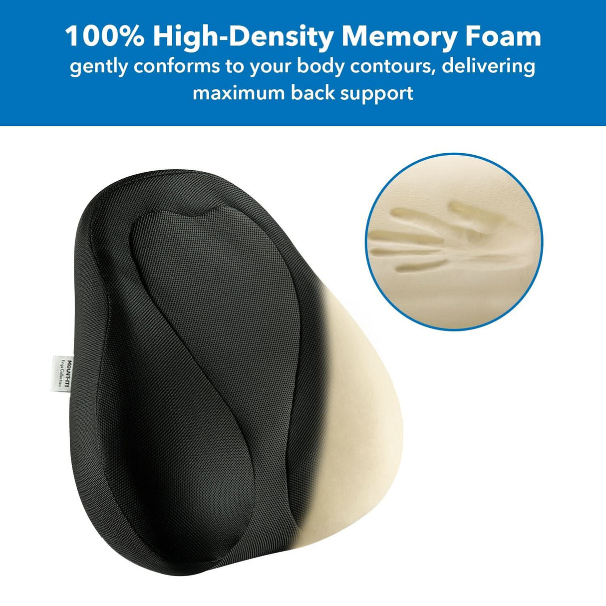 Ergo Collection Curved Back Support Cushion - Ergo Collection Curved Back Support - Mount-It! - MI-1105