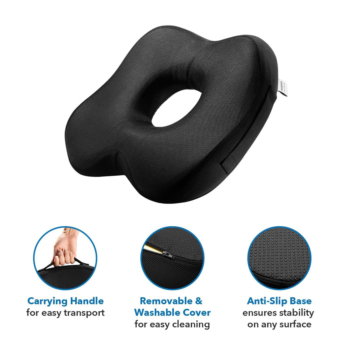 Ergo Collection Ergonomic Seat Cushion Cushion - Ergo Collection Ergonomic Seat Cushion - Mount-It! - MI-1104