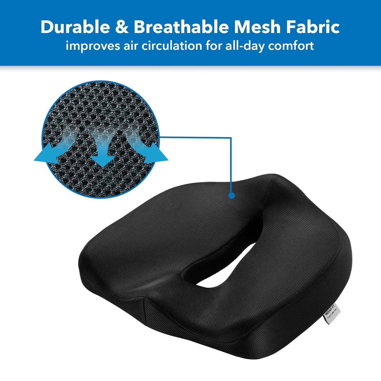 Ergo Collection Premium Comfort Seat Cushion Cushion - Ergo Collection Premium Comfort Seat Cushion - Mount-It! - MI-1103