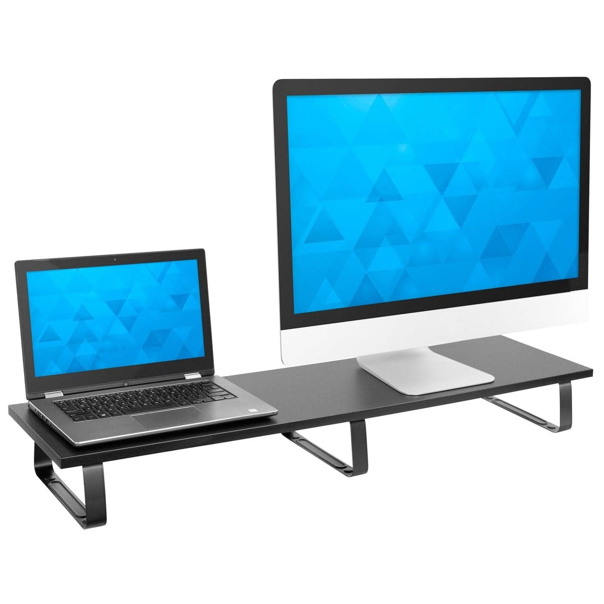 Extra Wide Dual Monitor Riser Monitor Risers - Extra Wide Dual Monitor Riser - Mount-It! - MI-7267